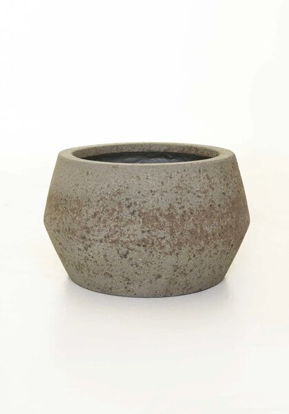 Moderný kvetináč BRIGATA, vláknocement, 36x22 cm, sivý