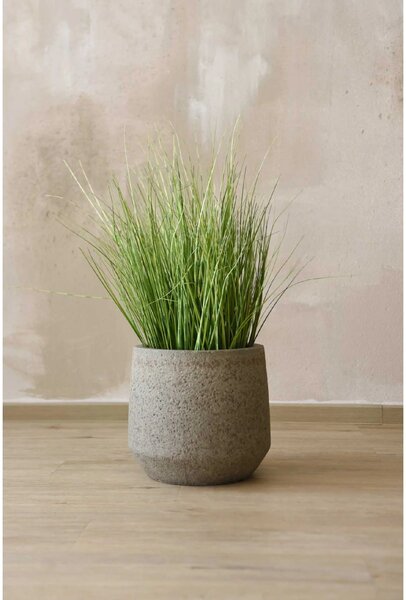 Dizajnový kvetináč SASSO, vláknocement, 32x28 cm, sivý