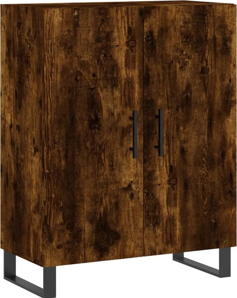 Komoda dymový dub 69,5x34x90 cm kompozitné drevo