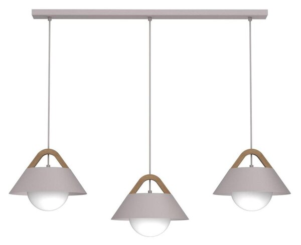 Luster na lanku FUNDA 3xE27/15W/230V krémový