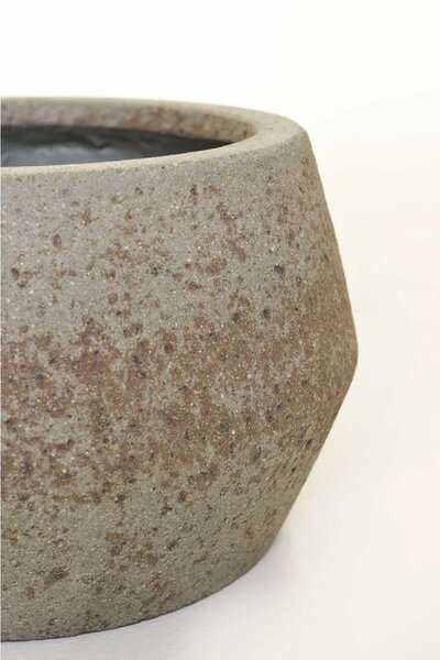Moderný kvetináč BRIGATA, vláknocement, 36x22 cm, sivý