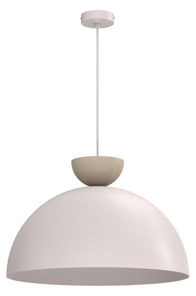 Závesný luster na kábli NEVIS 1xE27/15W/230V pr. 50 cm krémový