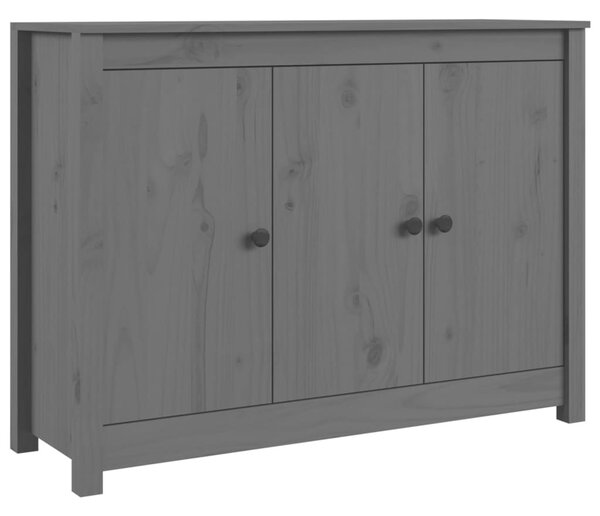 Komoda sivá 100x35x74 cm borovicový masív