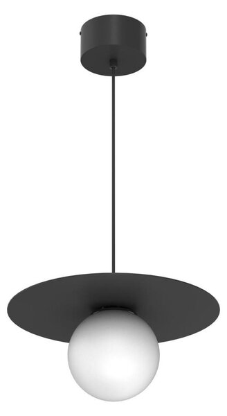 Luster na lanku FLAT 1xE27/15W/230V čierny