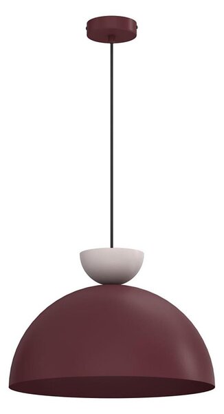 Luster na lanku NEVIS 1xE27/15W/230V pr. 38 cm bordový