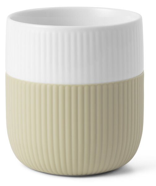 Porcelánový hrnček Fluted Contrast Sand 350 ml