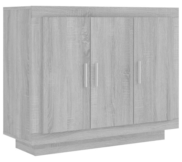 Komoda sivý dub sonoma 92x35x75 cm spracované drevo