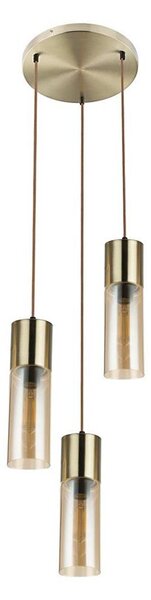 Globo 21000-3HM - Luster na lanku ANNIKA 3xE27/25W/230V pr. 30 cm mosadz