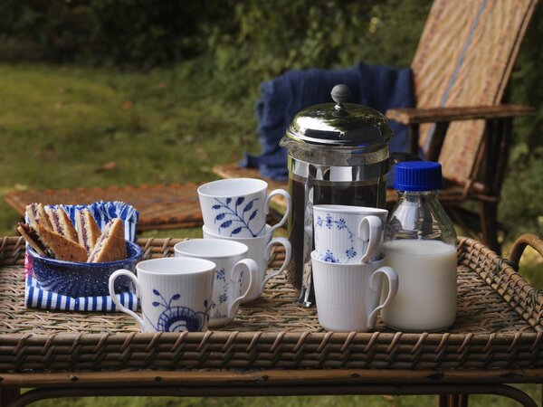 Porcelánový hrnček White Fluted 330 ml