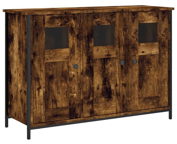 Komoda dymový dub 100x35x70 cm kompozitné drevo