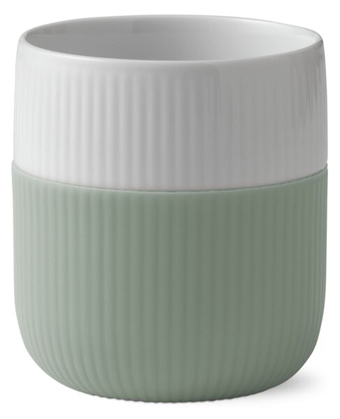 Porcelánový hrnček Fluted Contrast Lichen 350 ml