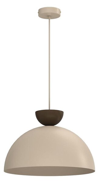 Luster na lanku NEVIS 1xE27/15W/230V, priemer 38 cm, béžový