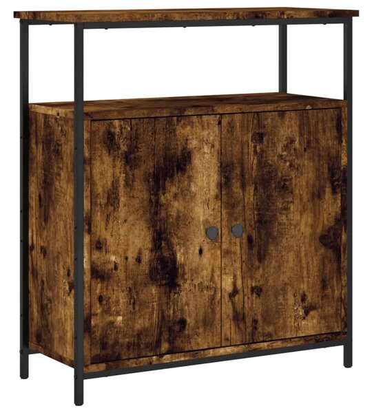 Komoda dymový dub 70x30x80 cm kompozitné drevo