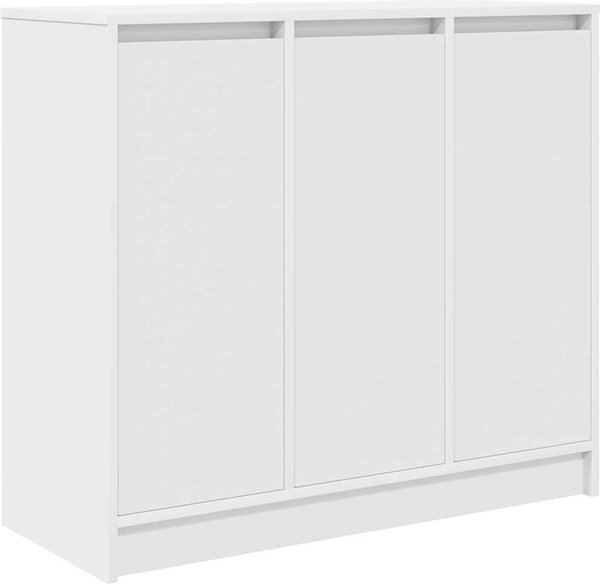 Komoda biela 85x34x76 cm kompozitné drevo