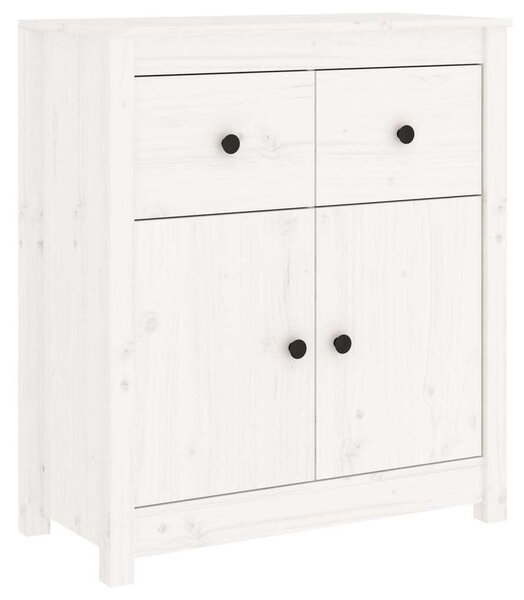 Komoda biela 70x35x80 cm borovicový masív