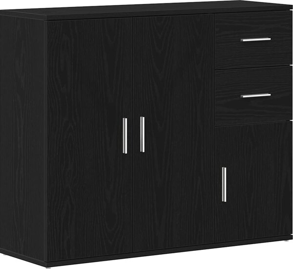 Komoda čierna dub 91x29,5x75 cm, imitácia dreva