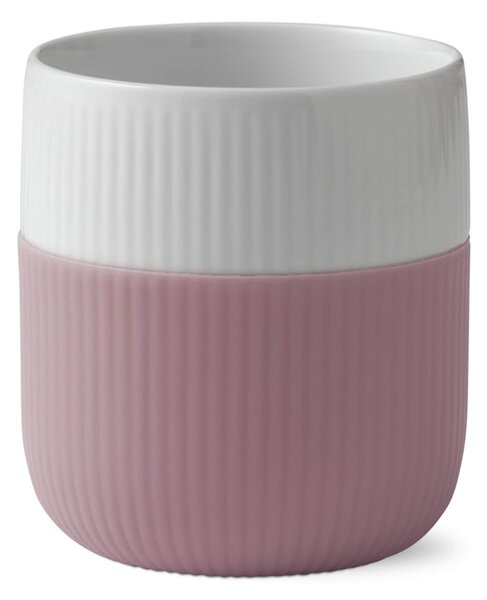 Porcelánový hrnček Fluted Contrast Rose 350 ml