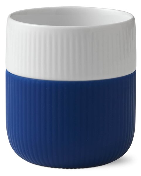 Porcelánový hrnček Fluted Contrast Mega Blue 350 ml