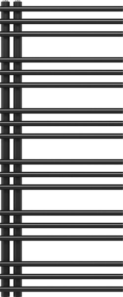 Granitan | Kúpeľňový radiátor MILO - 120x50 cm - Čierny - Moderný dizajn - Praktický a elegantný