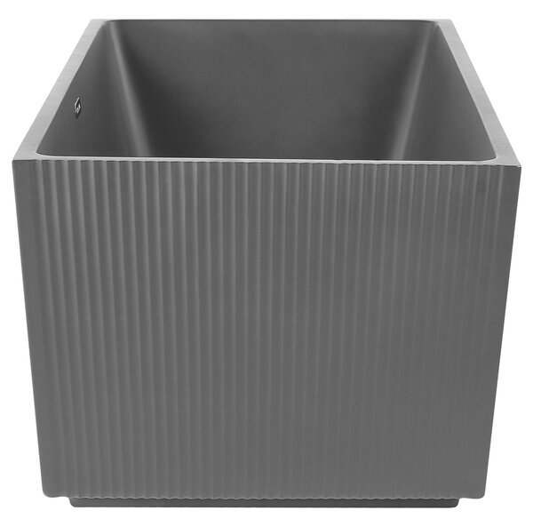 Obdĺžniková voľne stojaca vaňa matná čierna akrylátová 170 x 80 cm drážkovaná povrchová úprava moderný štýl kúpeľňa