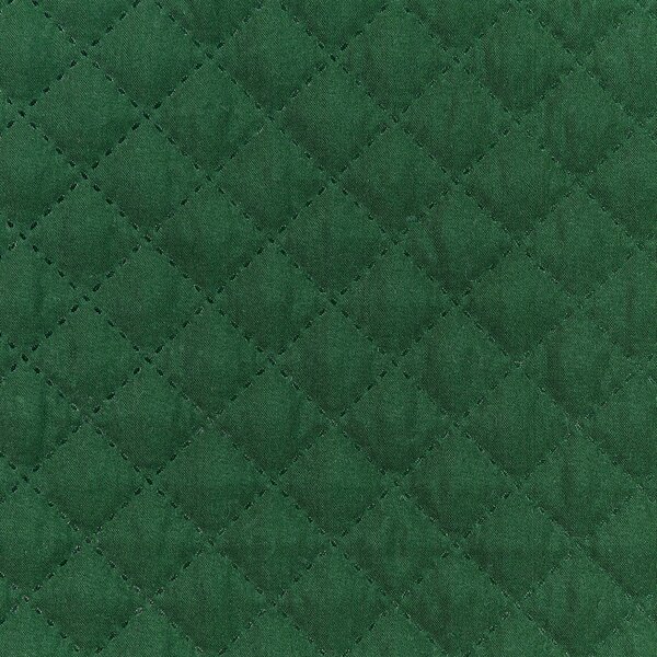Prikrývka na posteľ zelená polyester 220 x 240 cm reliéfny vzor deka pléd klasický štýl spálňa