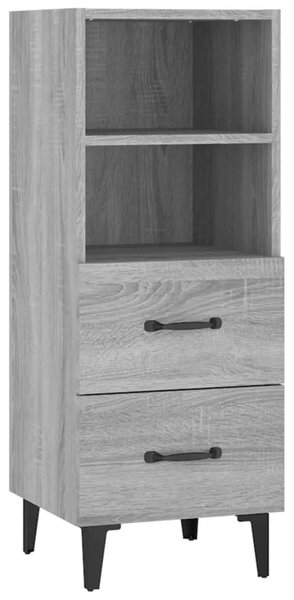 Komoda sivý dub sonoma 34,5x34x90 cm spracované drevo