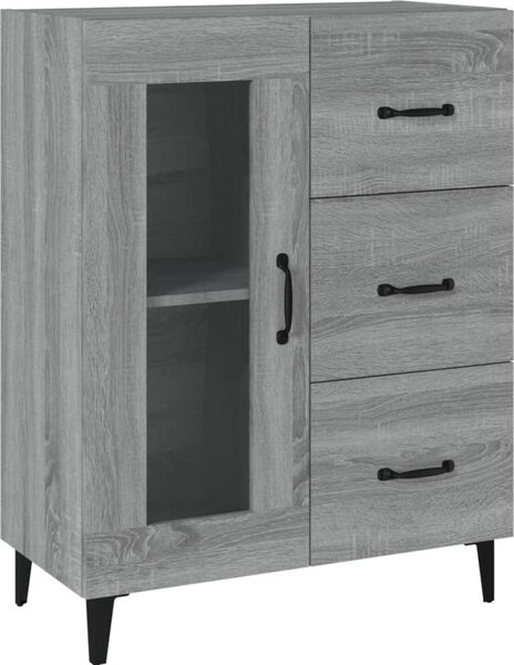 Komoda sivý dub sonoma 69,5x34x90 cm kompozitné drevo