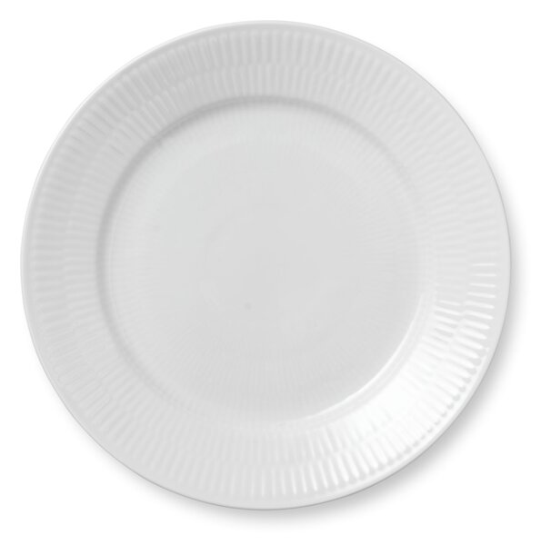 Porcelánový tanier White Fluted 22 cm