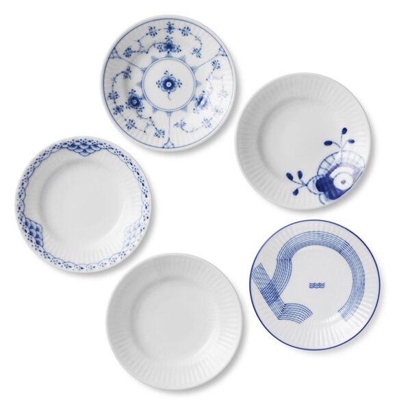 Porcelánové taniere Gifts With History Ø 11 cm – set 5 ks