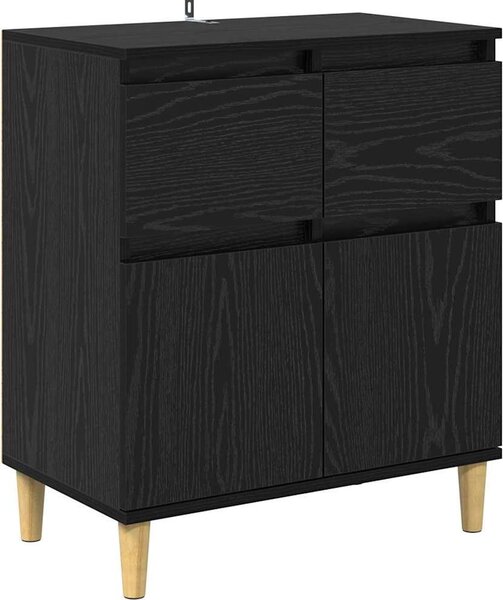 Servírovacia skriňa Čierny dub 60 x 35 x 70 cm Kompozitné drevo