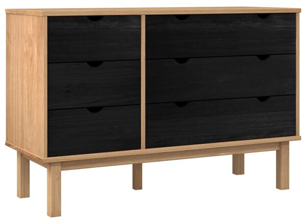 Zásuvkový kabinet so zásuvkou OTTA Čierna 111 x 43 x 73,5 cm