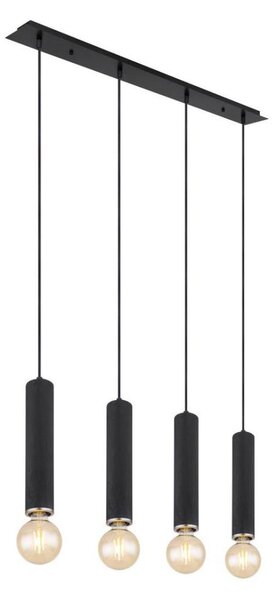 Globo 15499-4H - Luster na lanku MARION 4xE27/60W/230V čierne drevo