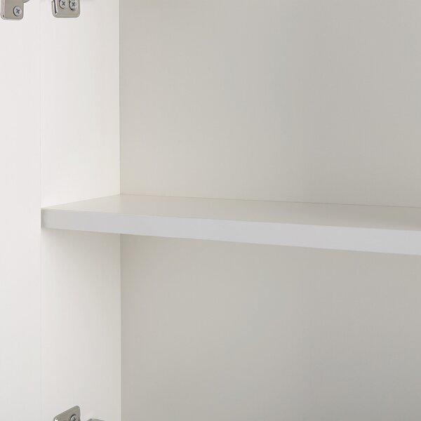 Zrkadlová skrinka do kúpeľne biela strieborná preglejka sklo 60 x 60 cm s LED osvetlením moderný štýl