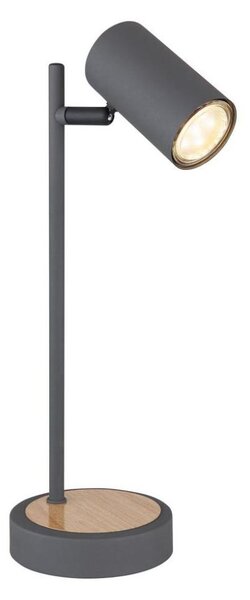 Globo 57910TG - Stolná lampa ROBBY 1xGU10/5W/230V šedá/hnedá