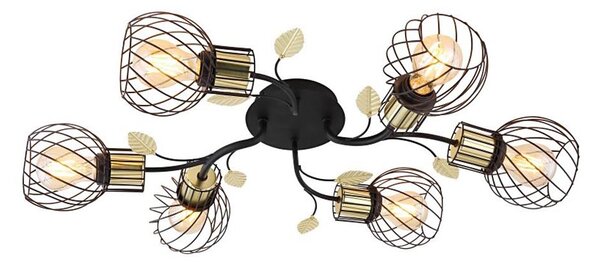 Globo 54113-6D - Prisadený luster LALLY 6xE27/40W/230V