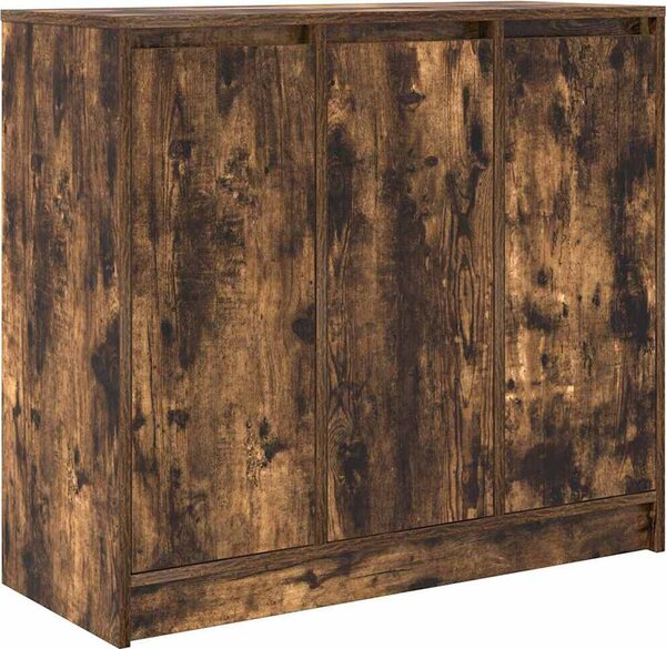 Komoda dymový dub 85x34x76 cm kompozitné drevo