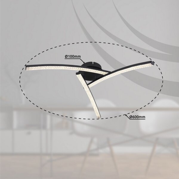 Globo 67169-18 - LED prisadené stropné svietidlo JULES LED/18W/230V 2700/4000/6000K
