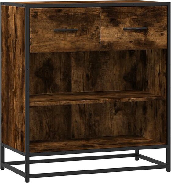 Komoda dymový dub 68x35x76 cm kompozitné drevo