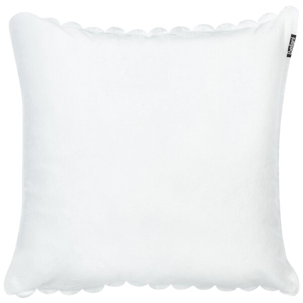 Sada 2 dekoratívnych vankúšov biela polyester 45 x 45 cm bez vzoru jednofarebná moderný štýl doplnky