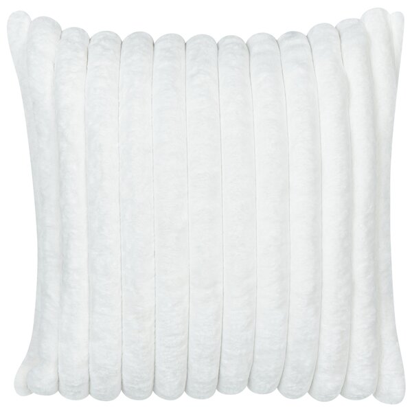 Sada 2 dekoratívnych vankúšov biela polyester 45 x 45 cm bez vzoru jednofarebná moderný štýl doplnky
