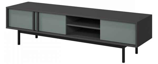 Mirjan24 TV stolík / skrinka Wektus 3D WK09, Farby: antracit / aloe 5903211425042