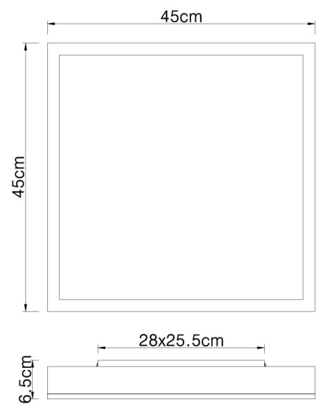 Globo 416080WD2 - LED Stropné svietidlo DORO LED/24W/230V