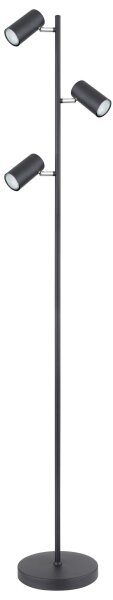 Globo 57910SB - Stojacia lampa ROBBY 3xGU10/5W/230V čierna