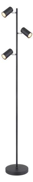 Globo 57910SB - Stojacia lampa ROBBY 3xGU10/5W/230V čierna