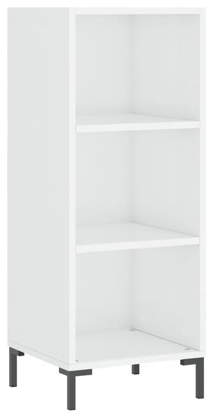 Komoda lesklá biela 34,5x32,5x90 cm kompozitné drevo