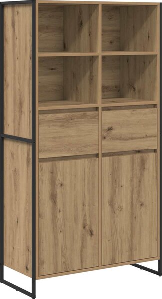 Servírovacia skriňa 2 pcs Remeselnícky dub 81 x 36 x 150.5 cm