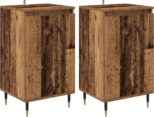 Servírovacia skriňa 2 pcs Staré drevo 40 x 35 x 70 cm