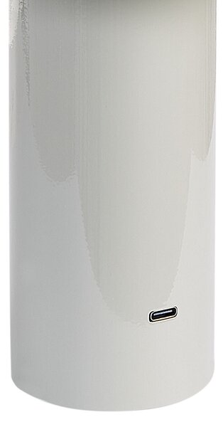 Stolná lampa sivá železo s dotykovým vypínačom nabíjanie cez USB kábel bezdrôtová moderný štýl interiér exteriér