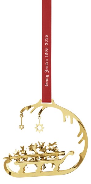 Pozlátená vianočná ozdoba Sleigh – špecialna edícia