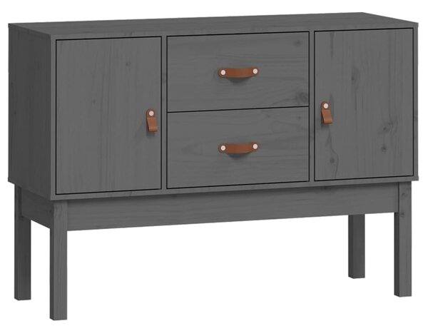 Komoda sivá 110x40x78 cm borovicový masív